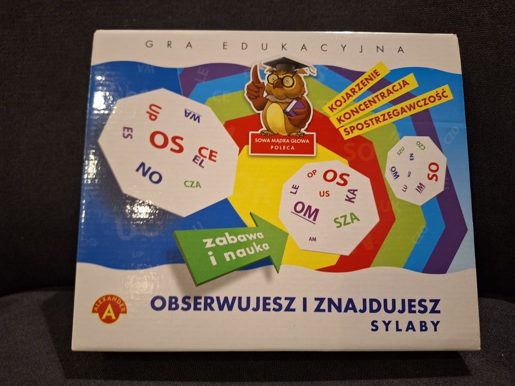 Gra edukacyjna - obserwujesz i znajdujesz sylaby
