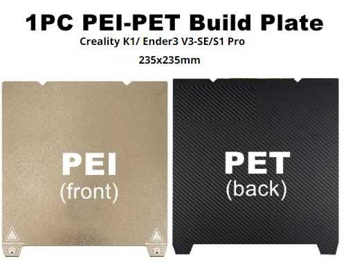 РІЗНІ Стіл Коврик Ender Стол3Д Двосторонній 3d 235×235 S1/SE/KE PEI/PE