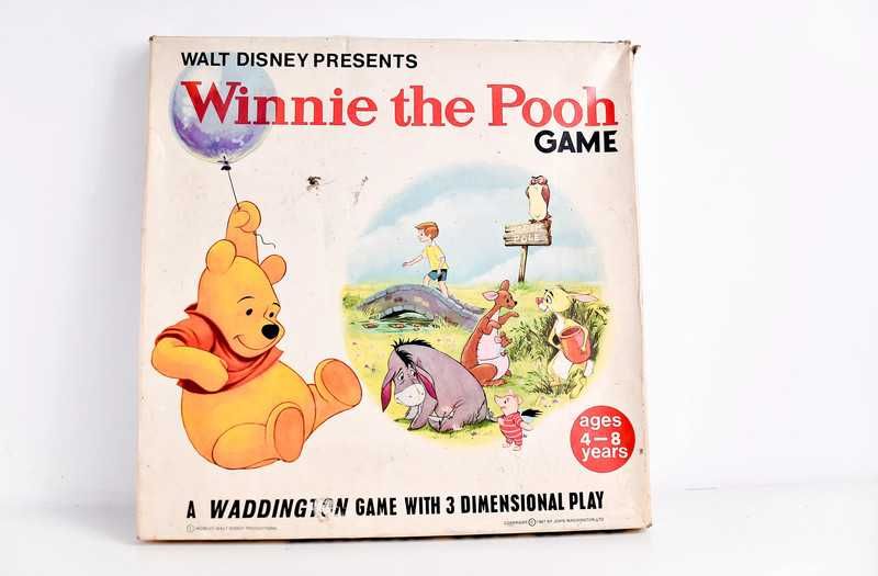 Gra Planszowa - Walt Disney z 1967 r. Winnie the pooh Game