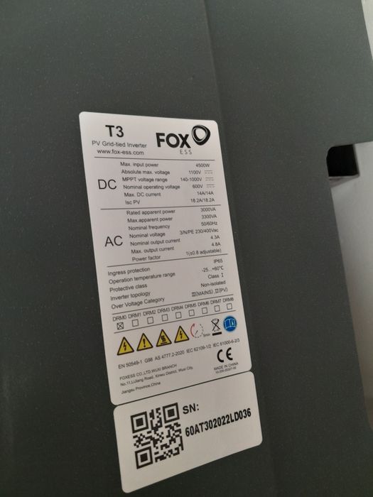 Falownik FOX ESS T3 4500W