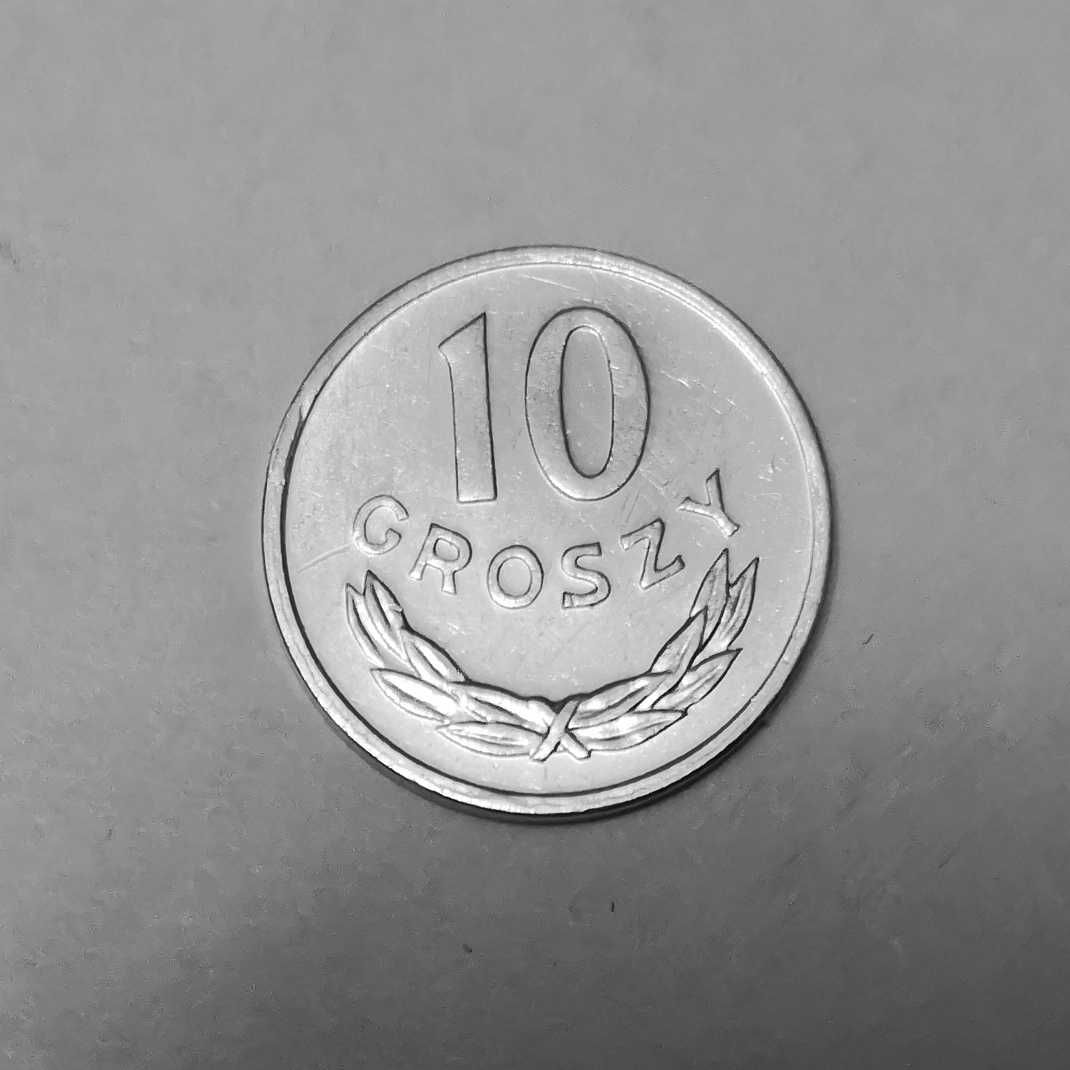 Moneta PRL 10 groszy 1979r.Al.Stan okołomenniczy.
