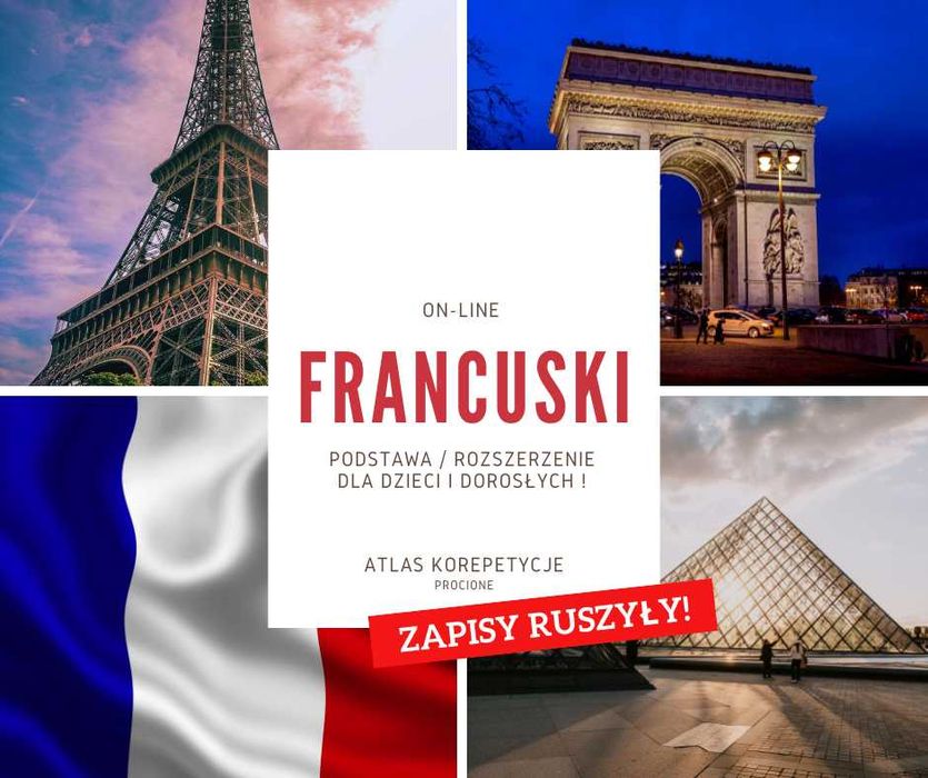 Korepetycje on-line - język francuski (rozszerzenie/podstawa)