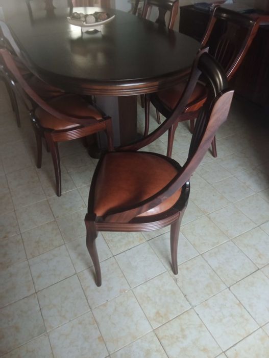 Conjunto de mobília antiga de sala em bom estado ( ler descrição)