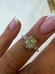 Pierścionek z naturalnymi diamentami 1.38 CT AIG