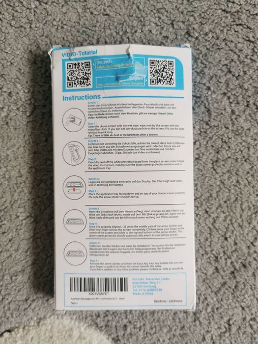 Zestaw 2szt Szkło Hartowane Ochronne Czarne 9H iPhone 15 PRO MAX