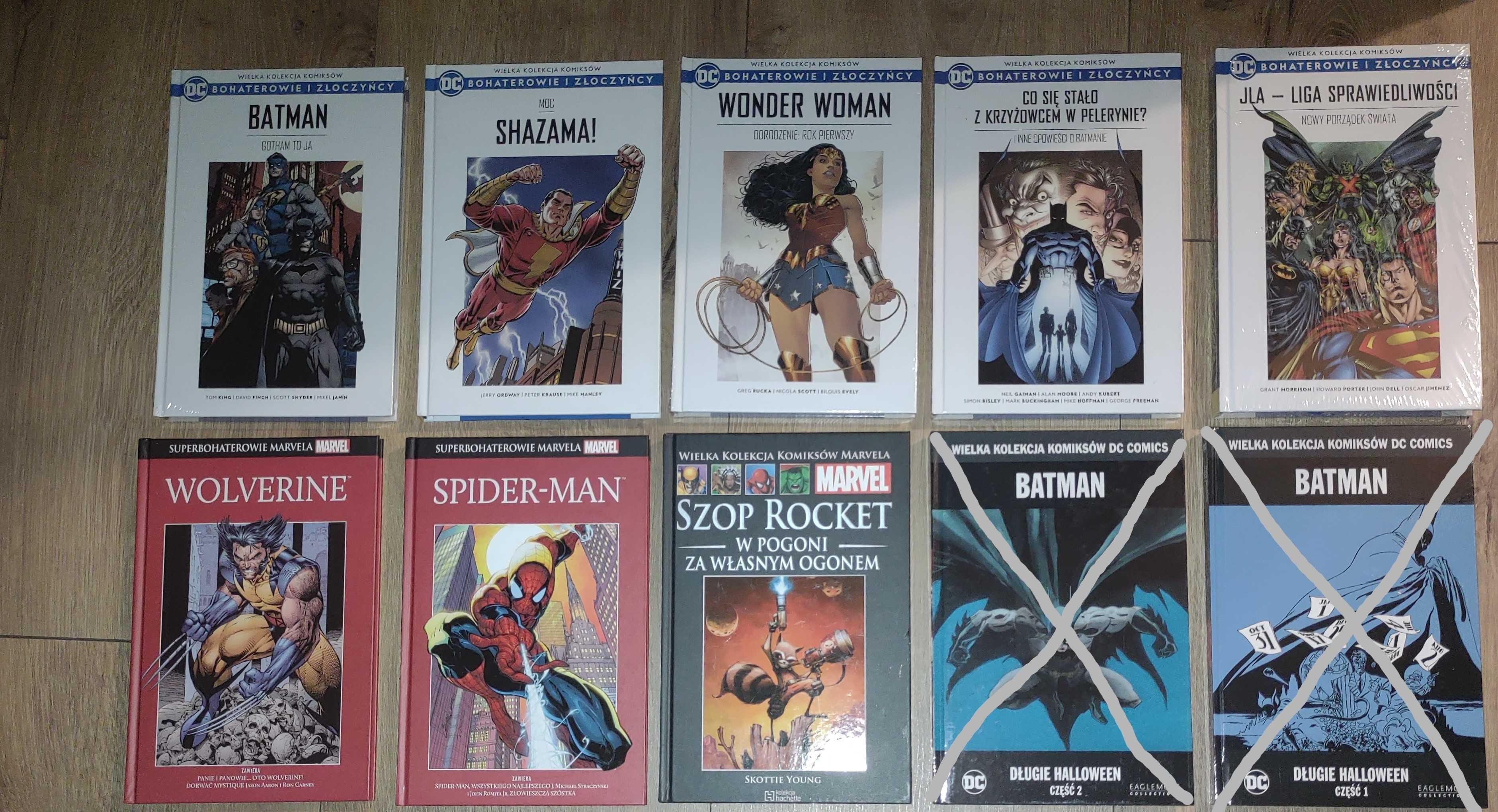 Marvel DC Batman Spiderman bohaterowie Epic itp kolekcja Komiksy