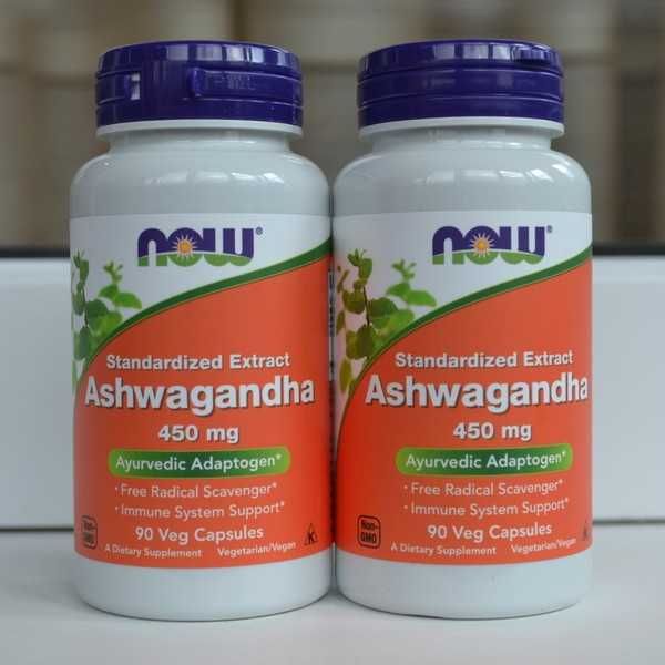 Ашваганда, индийский женьшень, экстракт ашваганды, США, 450 мг, 90 шт