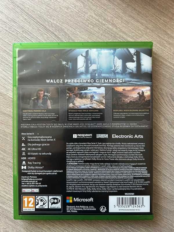 Gra  Xbox series X Star Wara Jedi Ocalały nowa PL