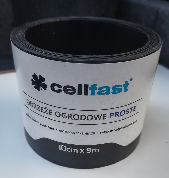 Cellfast obrzeże ogrodowe proste czarne 10cm x 9m