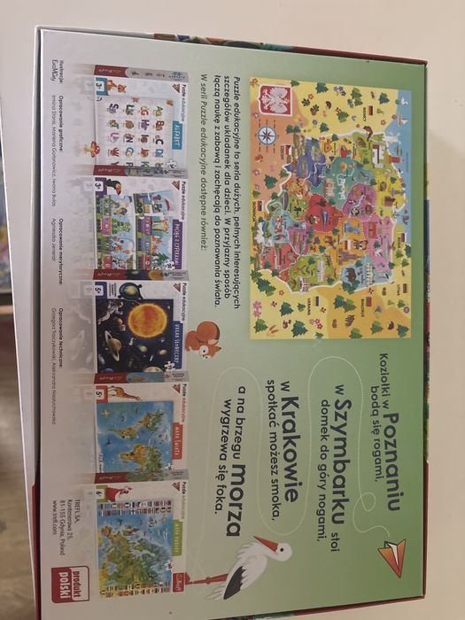 Mapa polski puzzle trefl
