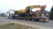 Transport Ponadgabarytowy  Niskopodwoziowy maszyn pawilonów