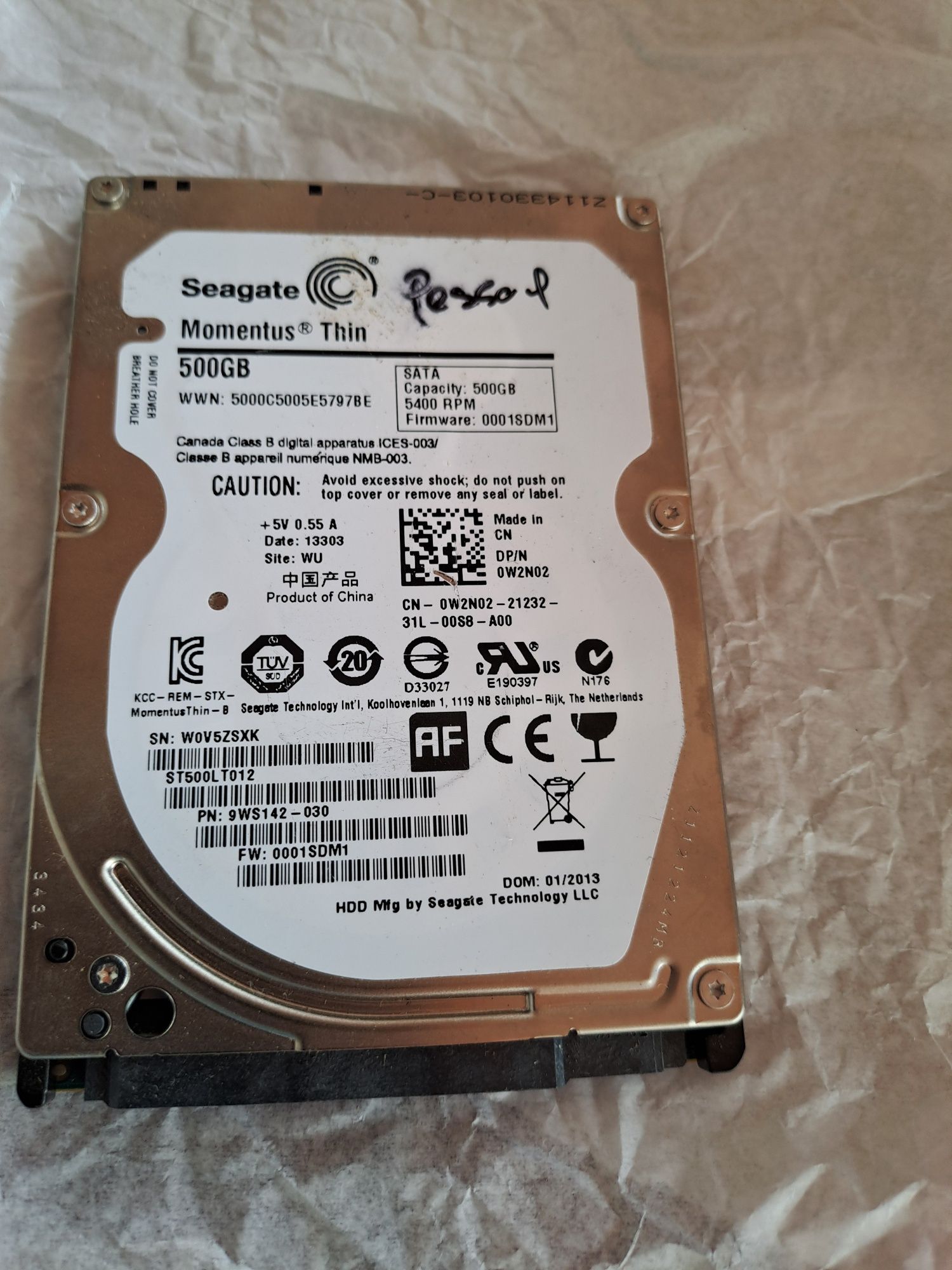 disco 2.5 " SATA 500GB
