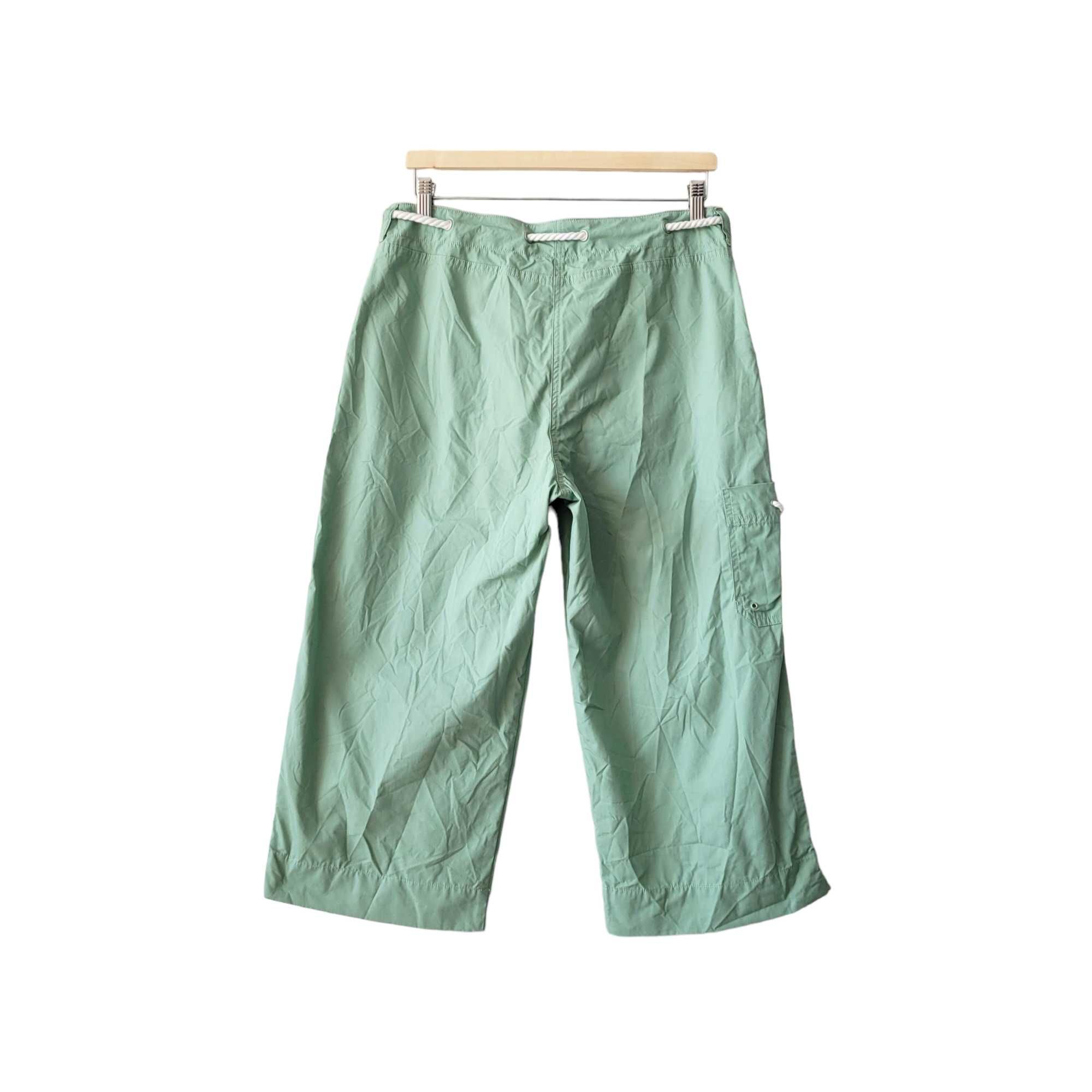 Zielone damskie spodnie rybaczki M 10 Ralph Lauren 100% bawełna cargo