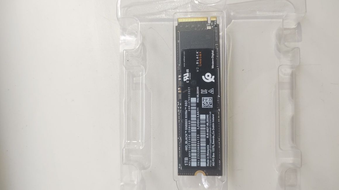 SSD диск WD Black SN 850X 1TB M.2 NVME Pcie 4.0 PS5