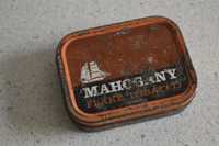 Old Tin for Mahogany Flake Tobacco - puszka - vintage - retro - Anglia