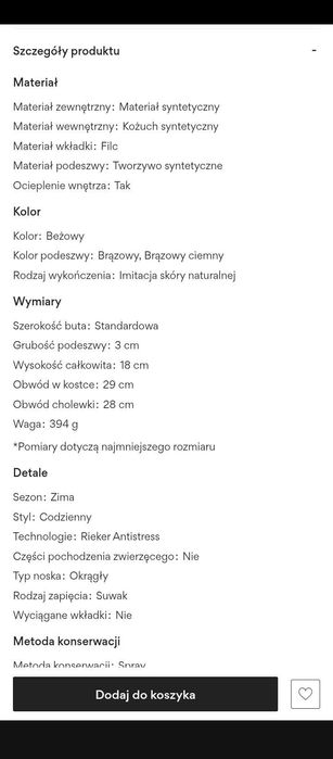 Reirker Nowe botki damskie 39