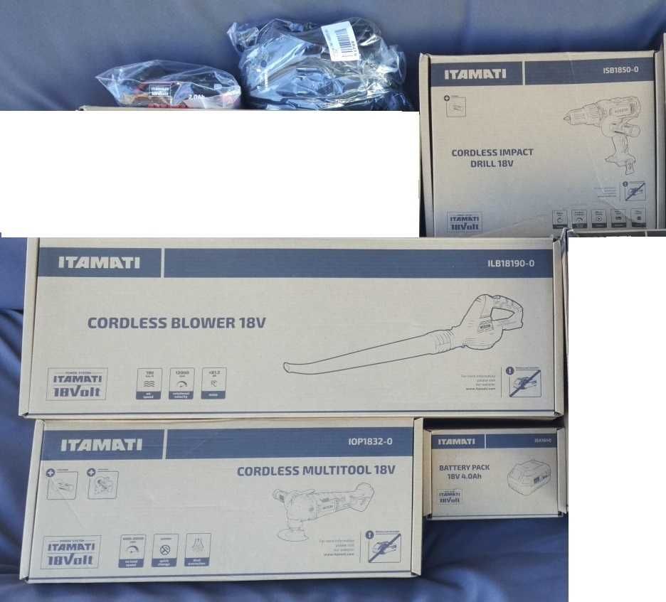 Zestaw 3 elektronarzędzi dwa akumulatory gwarancja nowe