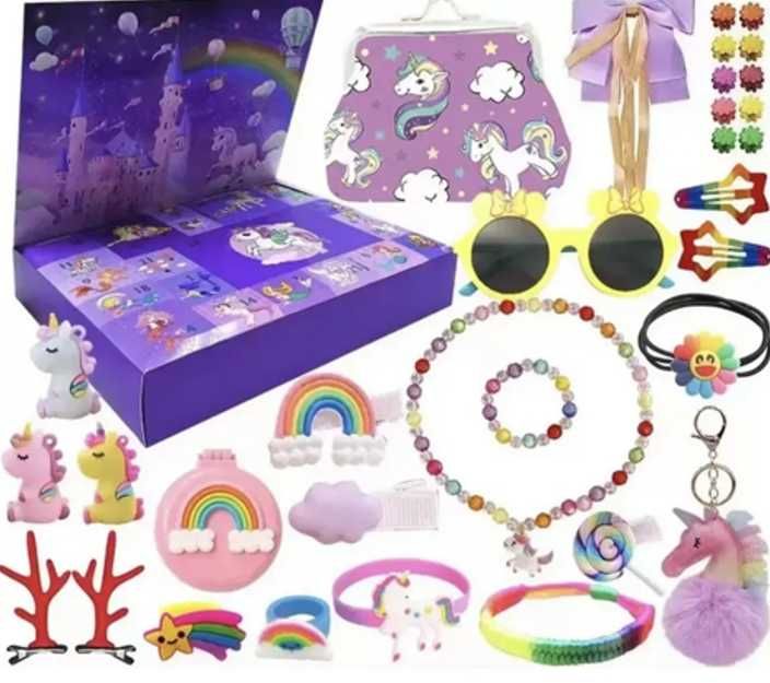 Адвент - набір прикрас єдинорог — подарунок до свят