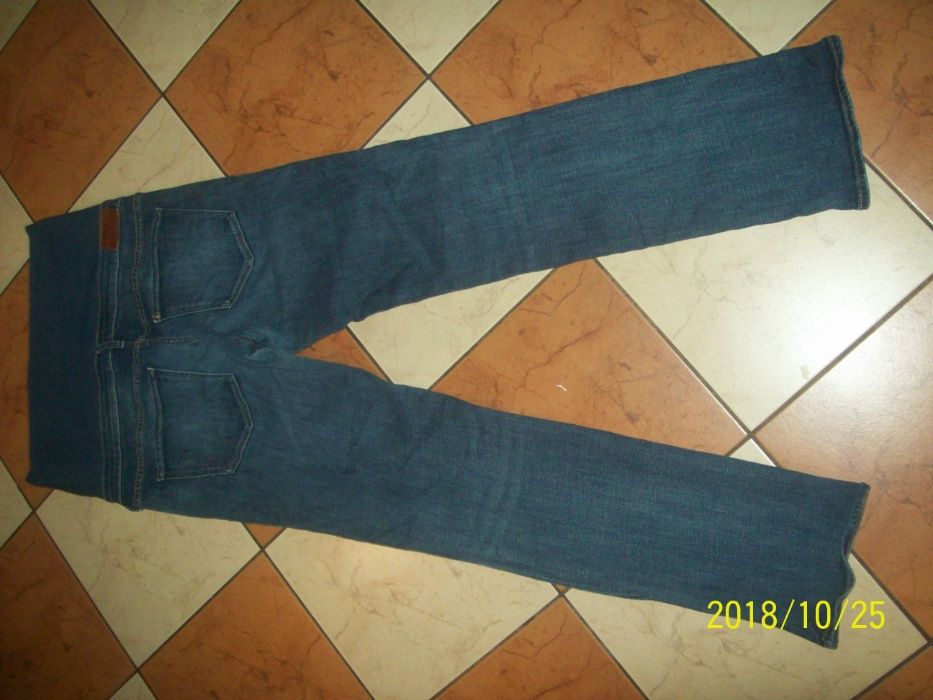 H&M Mama Straight High Rib spodnie ciążowe jeans rozm 44