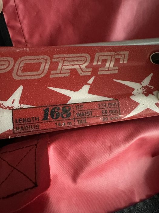 Vendo skis VOLK supersport 168 + bastões