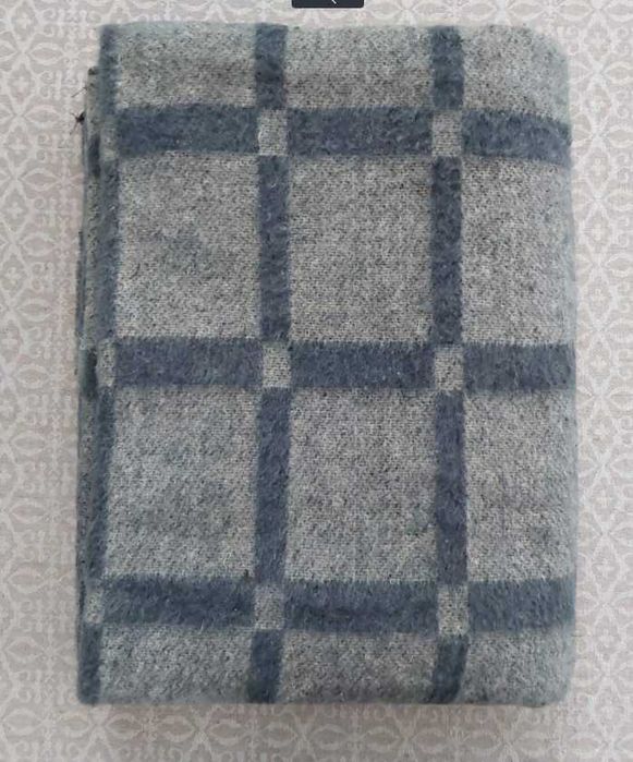 Ковдра напіввовняна клітка Одеяло полушерстяное 140*205. Роздріб / опт
