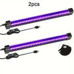 2 sztuki belki listwy UV Blacklight Glostars 8W 25LED światło
