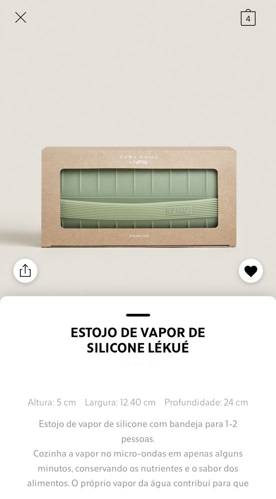 Estojo de Vapor de Silicone LÉKUÉ - Zara Home NOVO