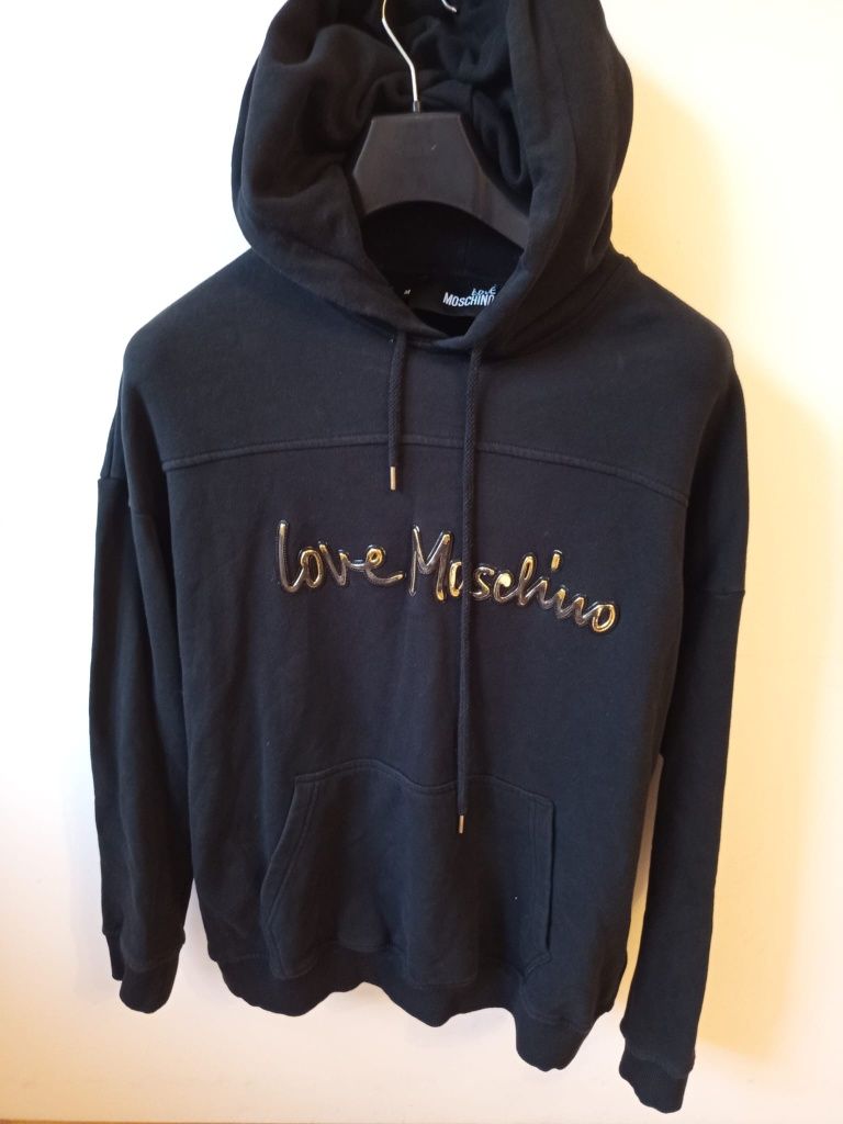 Moschino oryginalne bluzy z kapturem męskie jak nowe