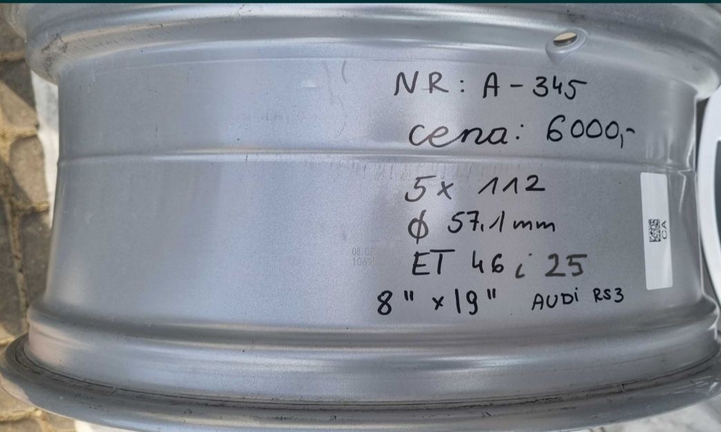 Alufelgi 19" 5x112 Audi RS3