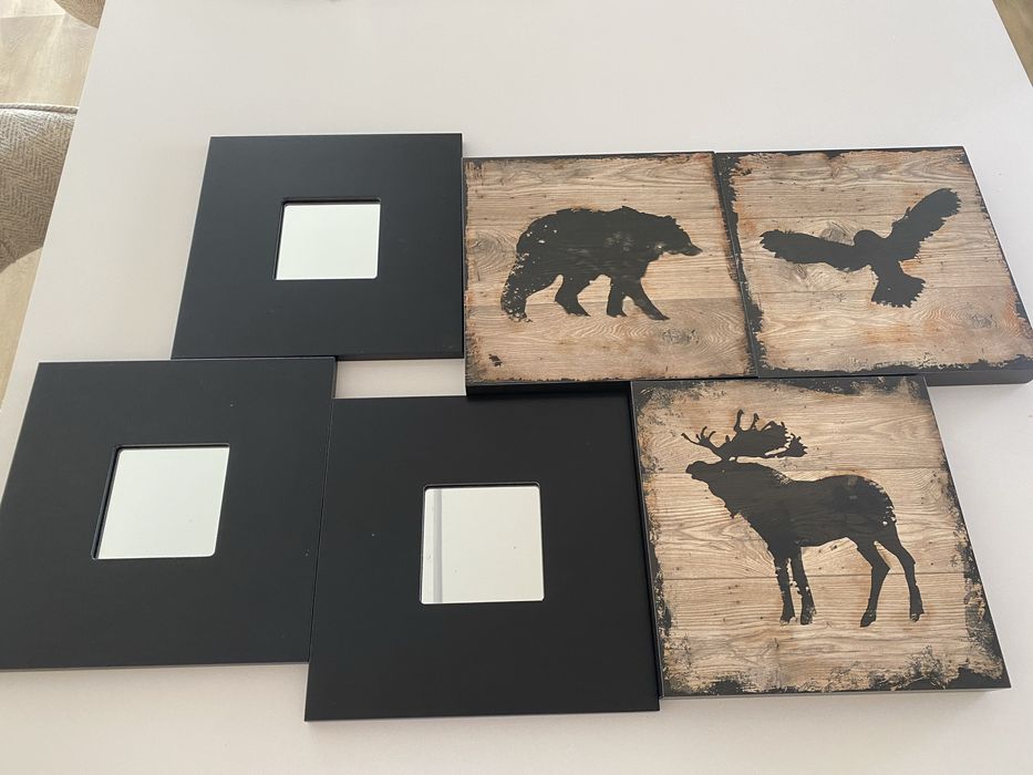 Conjunto de 6 quadros