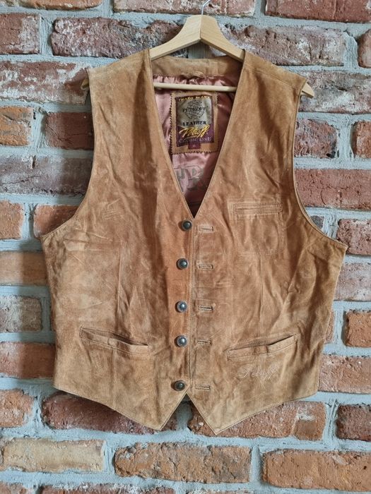 Zamszowa kamizelka Petroff * Vintage