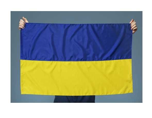 Flaga Ukrainy z kijem