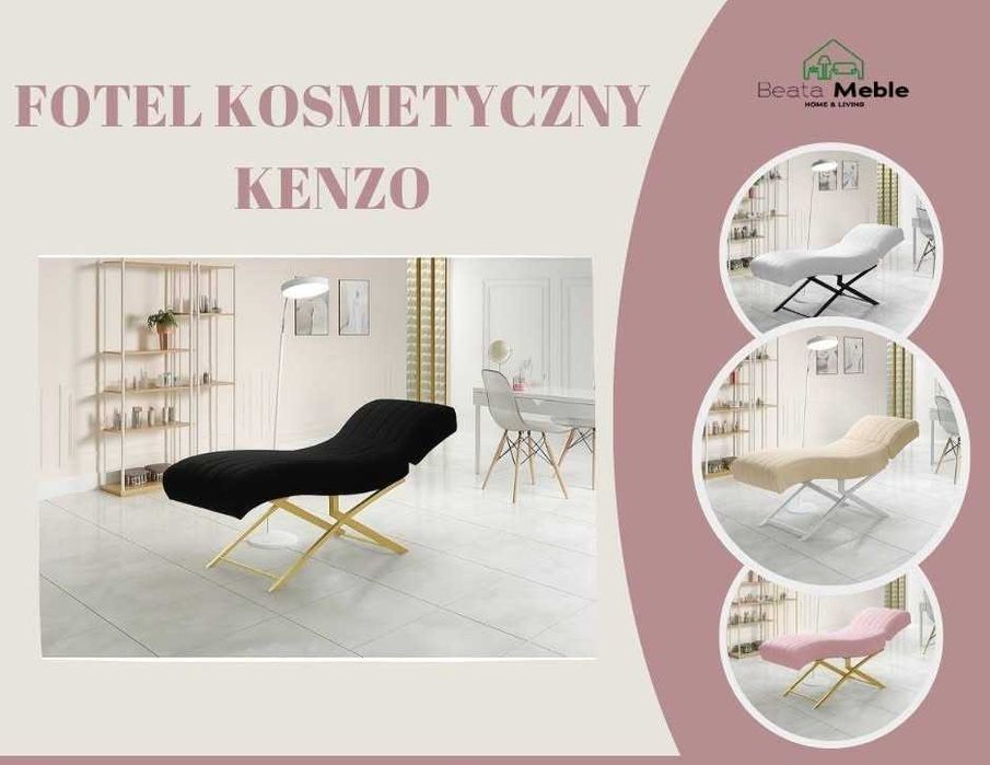 Fotel kosmetyczny KENZO – elegancja i komfort w jednym! 1799 zł