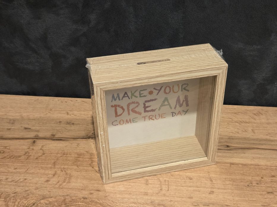 Nowa Drewniana Skarbonka