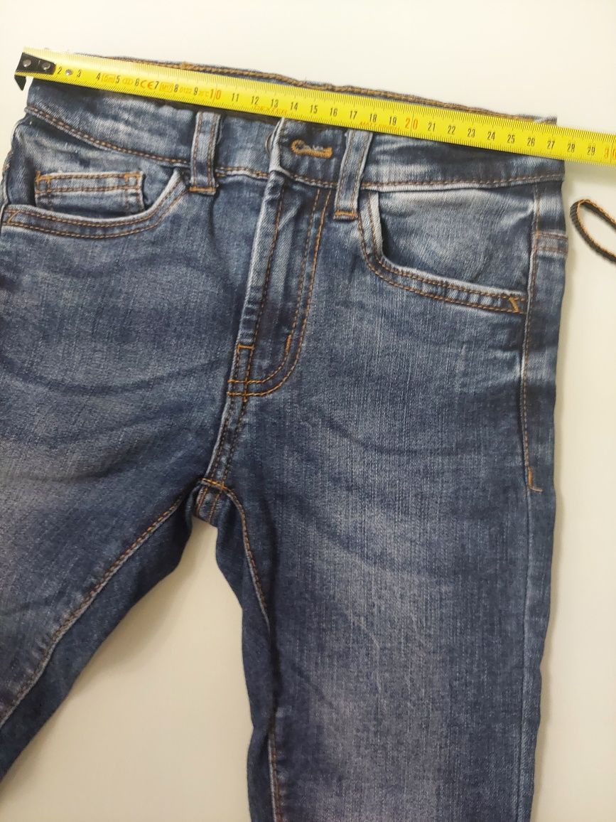 Zara jeans spodnie 6 lat j nowe elastyczne regulacja w pasie