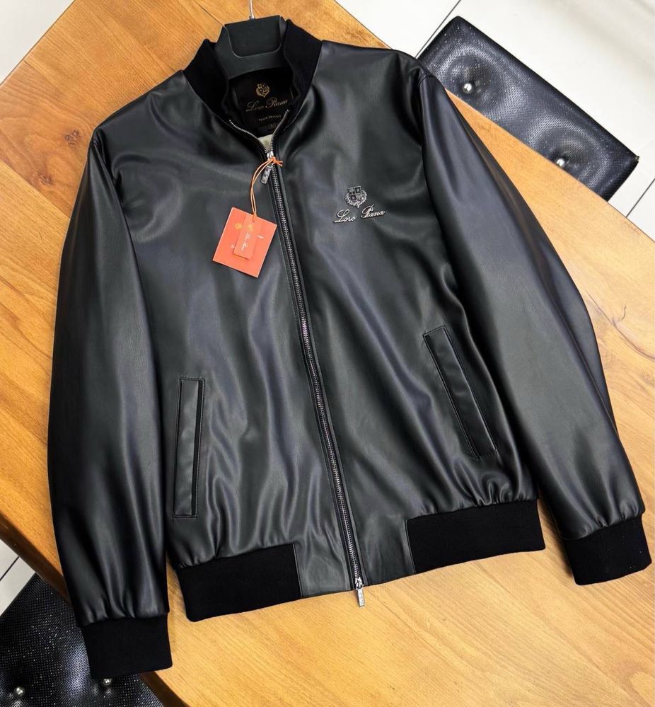 NEW Чоловіча шкіряна/замшева куртка/бомбер Loro Piana M,L,XL,2XL,3XL