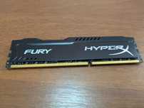 Оперативна память Kingston HyperX 8 Gb DDR3-1600 FURY Black