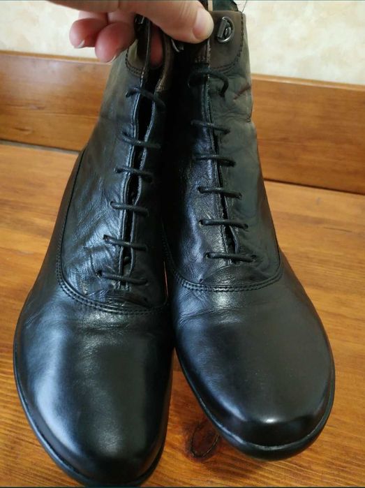 Шкіряні брендові жіночі черевики на шнурівці Bama 41 розмір_26 см