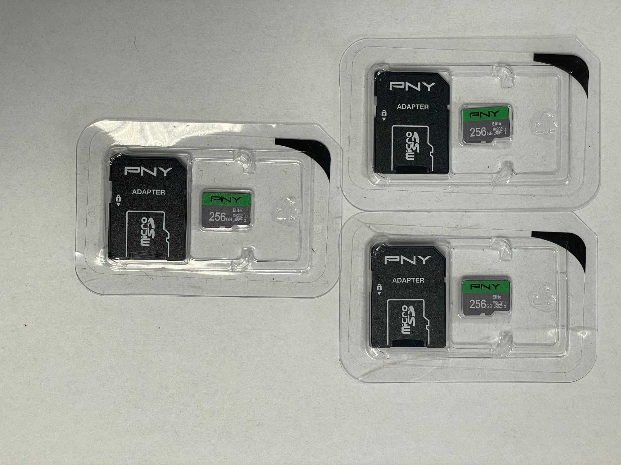 Karta pamięci PNY Elite 256 GB micro SD +adapter XC  U1 A1 C10 100MBs