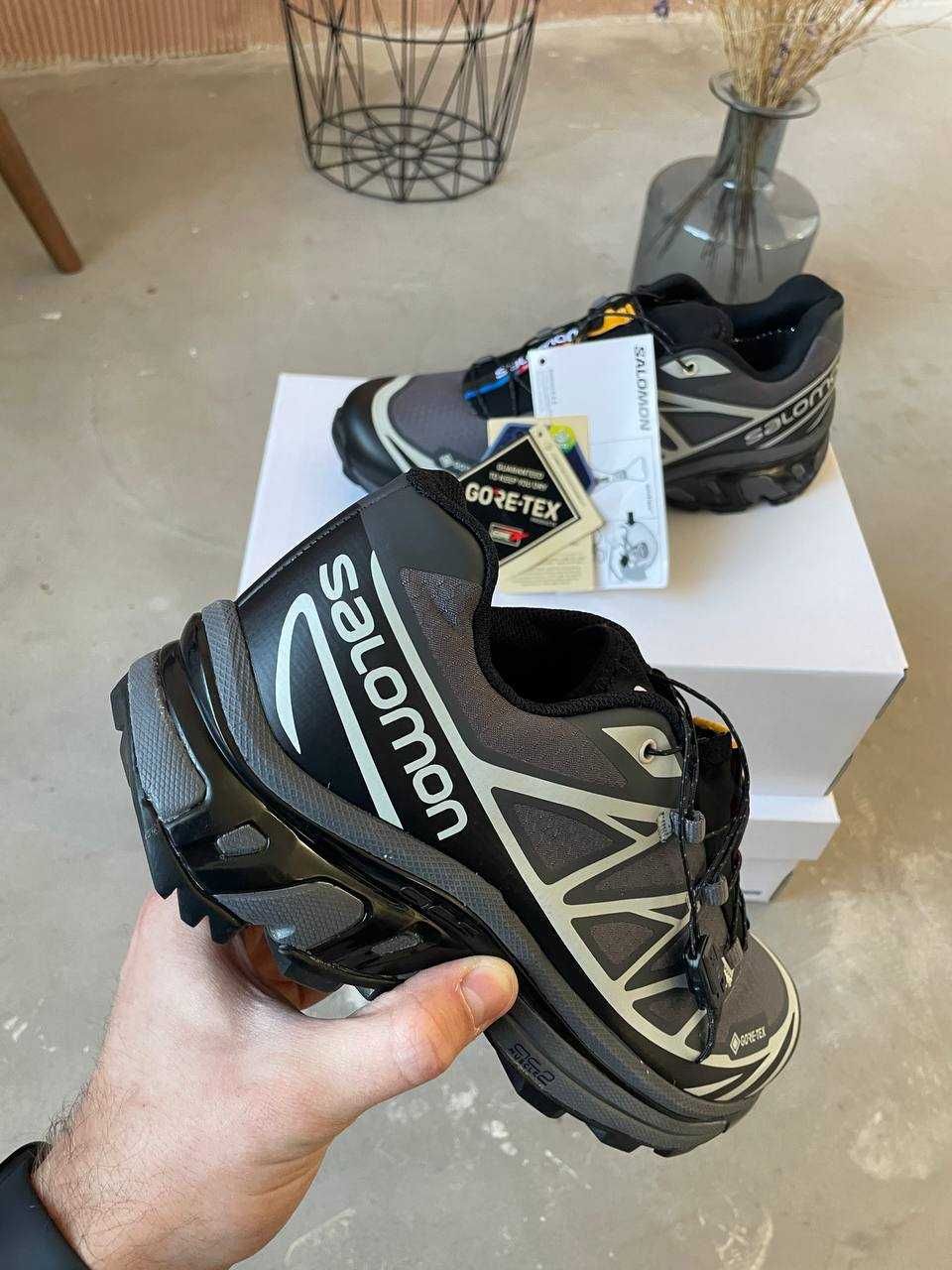 Зимние кроссовки Salomon XT-6 grey Gor-Tex / Водонепроницаемые +термо