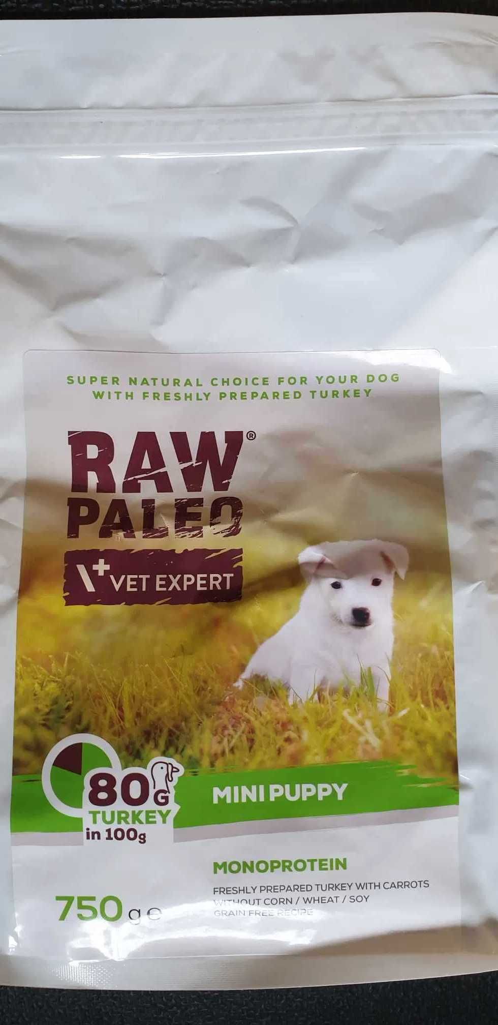 Karma dla szczeniąt małych ras Vet Expert Raw Paleo Mini Puppy 10x750g