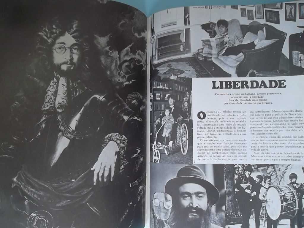 John Lennon : Tributo a um Mito, RARA revista com poster gigante.