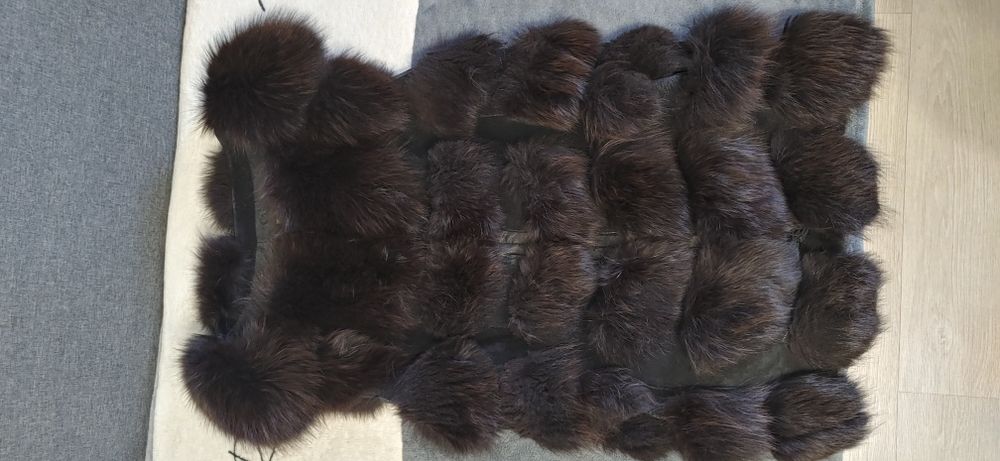 Меховая жилетка из натурального меха