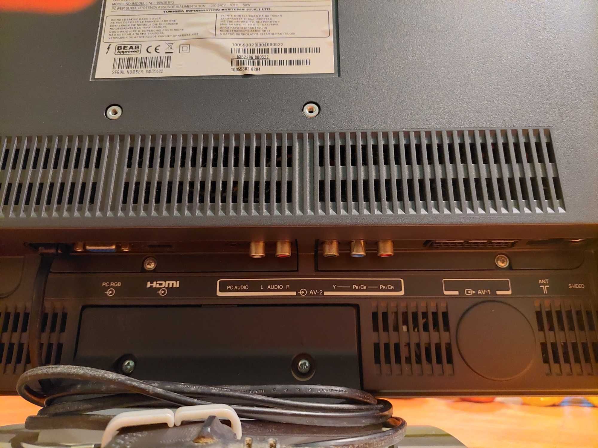 Televisão TV TOSHIBA 19W301PG