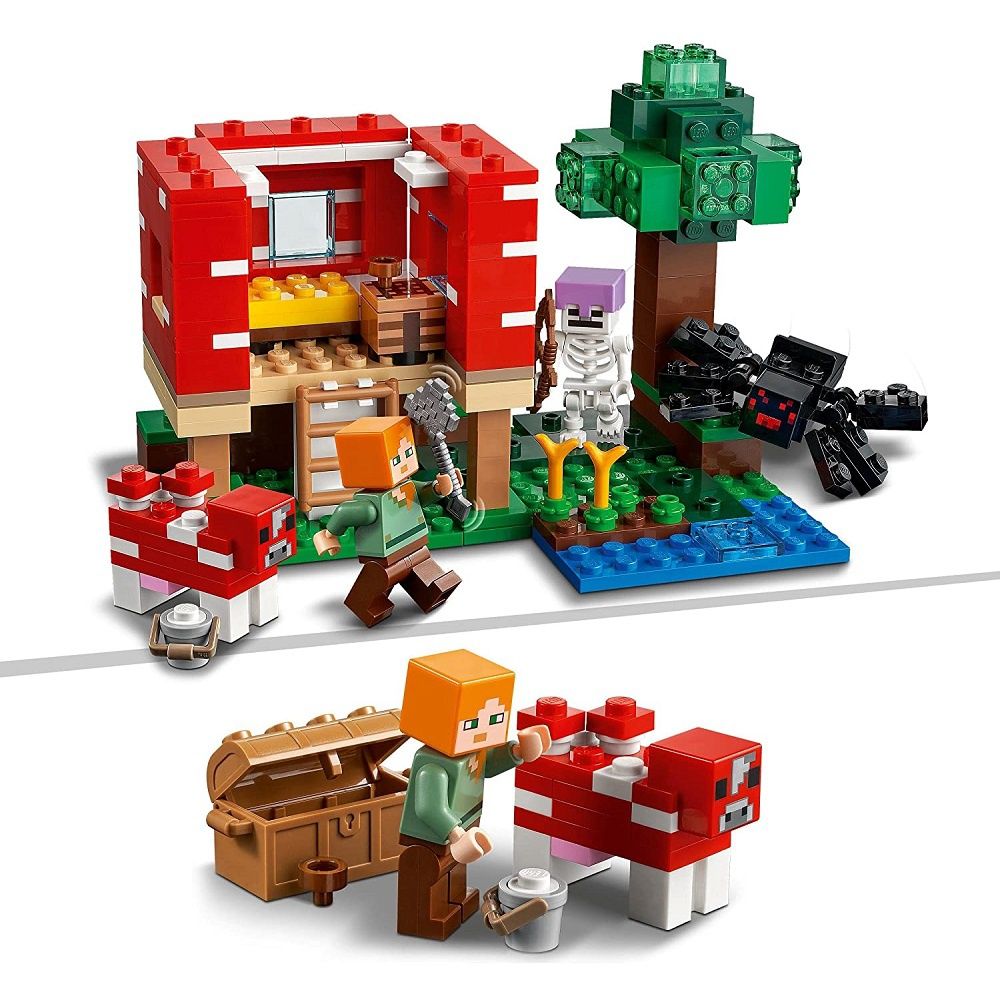 Nowe Klocki LEGO MINECRAFT 21179 dom w grzybie