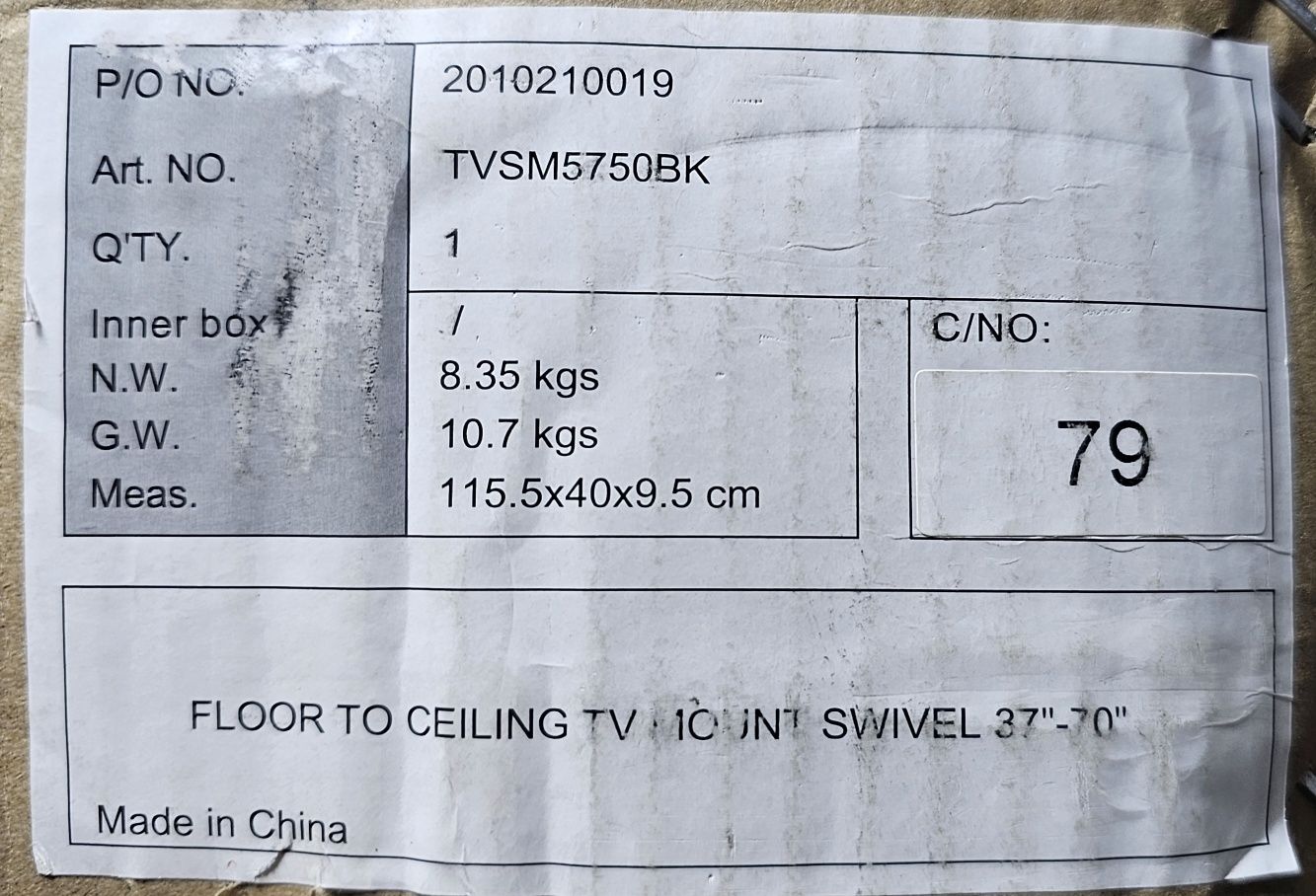 Suporte de chão para televisor de 37" a 70"