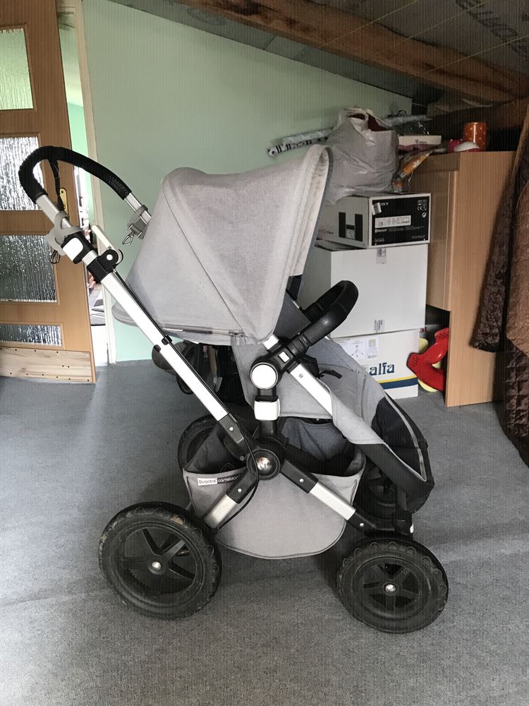 Wózek Bugaboo + nosidełko Cybex z bazą i adapterami do wózka