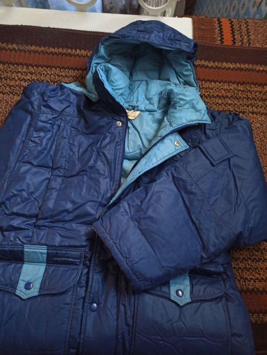 Куртка мужская зимняя синего цвета р 64-68