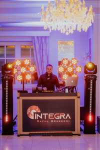 DJ Integra # Ciężki dym # dekoracja światłem # LOVE # fontanny iskier