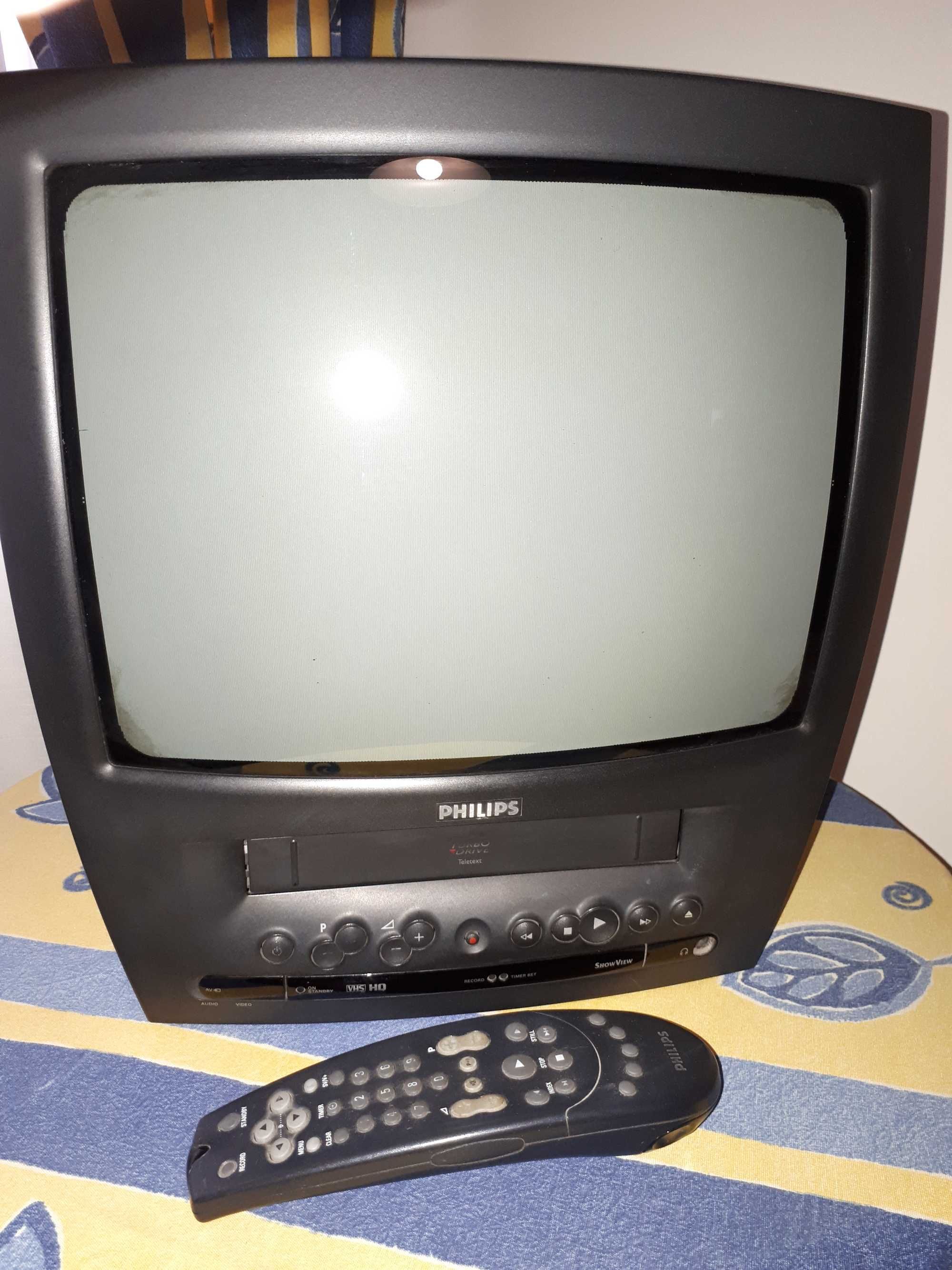 Tv Philips com gravador de VHS